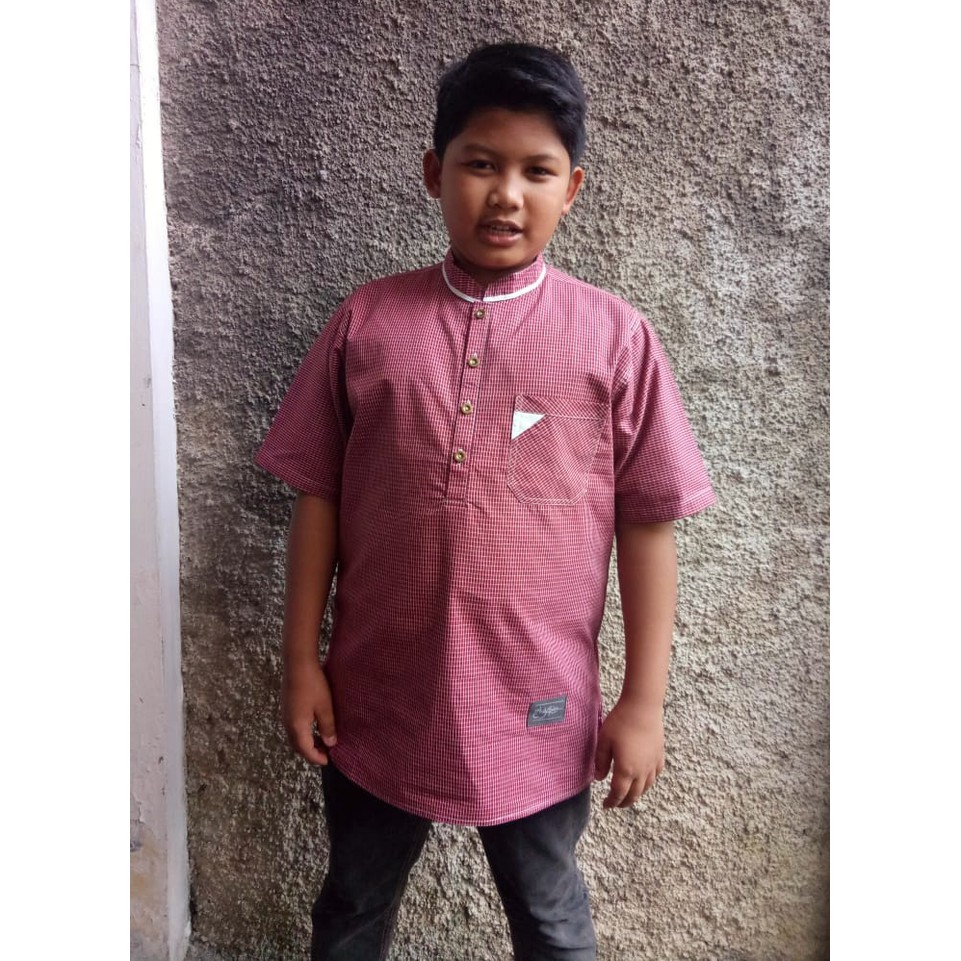 Baju Atasan/ Kemeja/ Koko Anak Remaja Tanggung Laki-laki/ ZHAFRAN