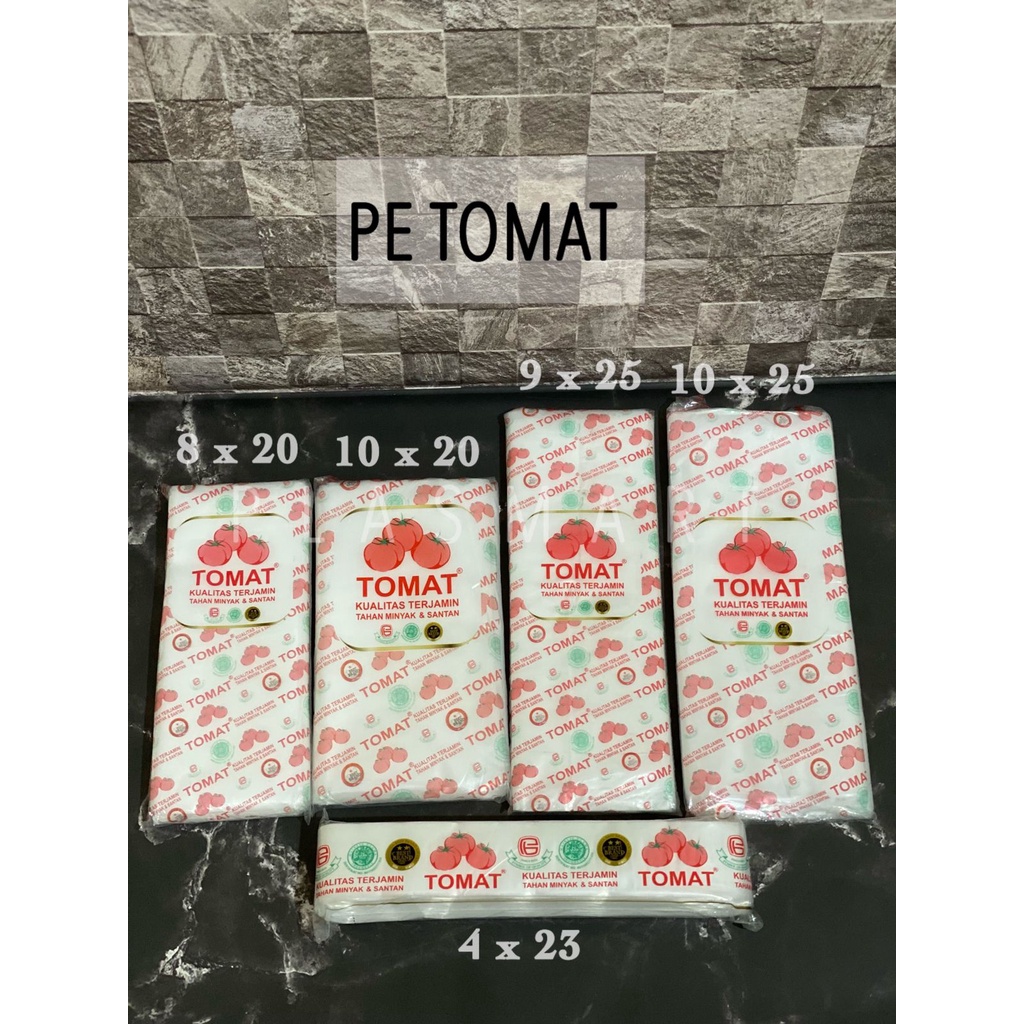 Plastik PE TOMAT 8x20 / 10x20 / 9x25 / 10x25 / 4x23
