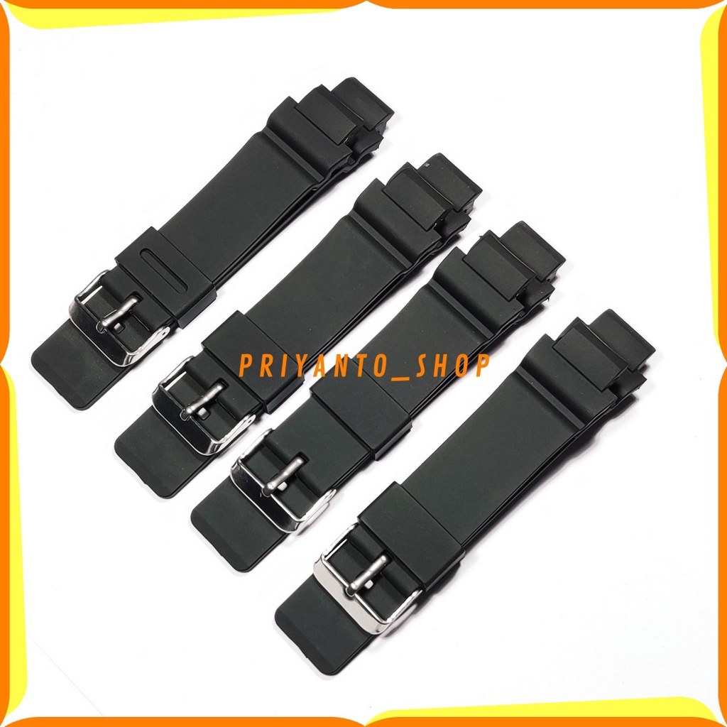 STRAP TALI JAM TANGAN KARET CASIO GBA210 GBA 210 GBA-210 WATCH BAND HITAM