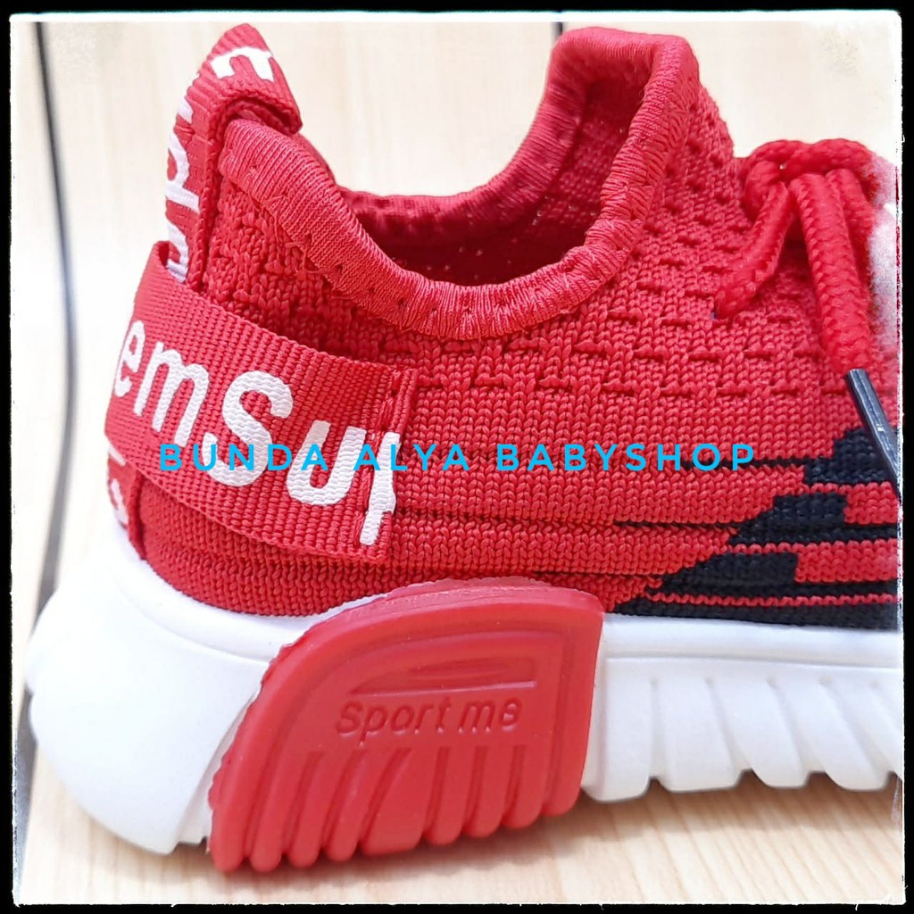 SALE Sepatu Anak Import Sekolah Cowok Cewek Sneakers MERAH Trendy Keren Nyaman Dipakai  Sepatu Anak Paud Unisex Size Lengkap