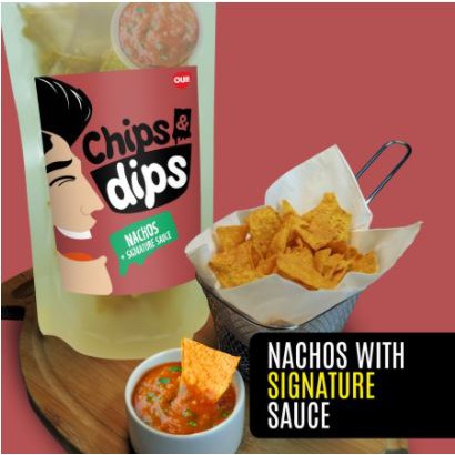

Chips & Dips - Keripik Nachos / Tortilla dg Saus SIGNATURE Lezat