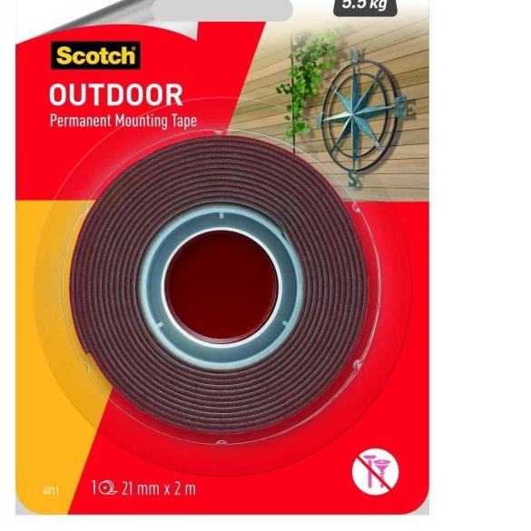 

▲ Double Tape Scotch Outdoor Permanent Mounting Tape 3M 4011 21mmx2m ✪