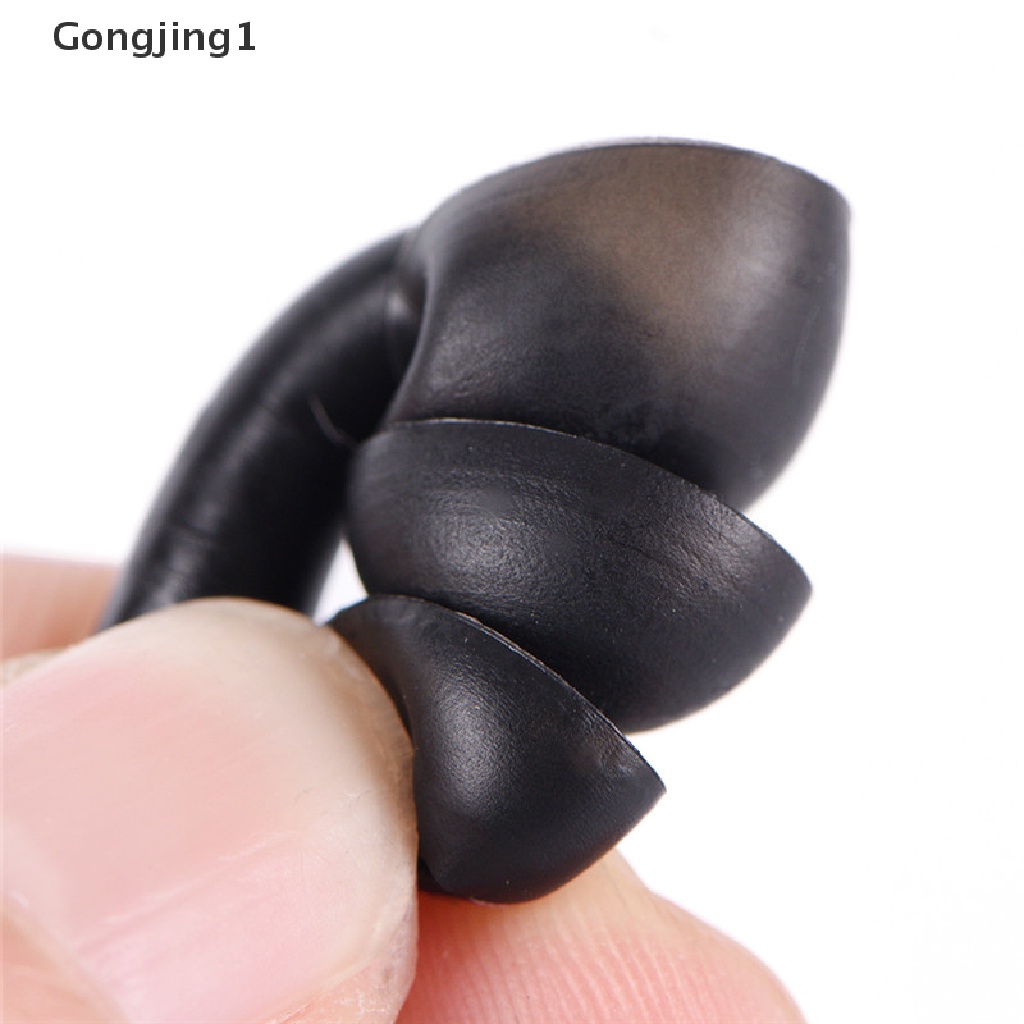 Gongjing1 4PCS Earplugs Bahan Silikon Anti Bising Untuk Tidur