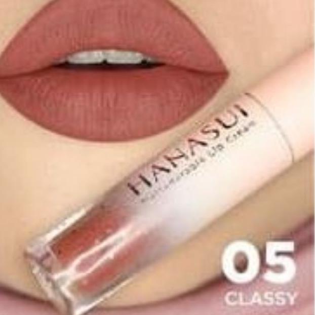 ♖ Lipstik hanasui lip crem mattedorable Velvet matte 100%ori ➺