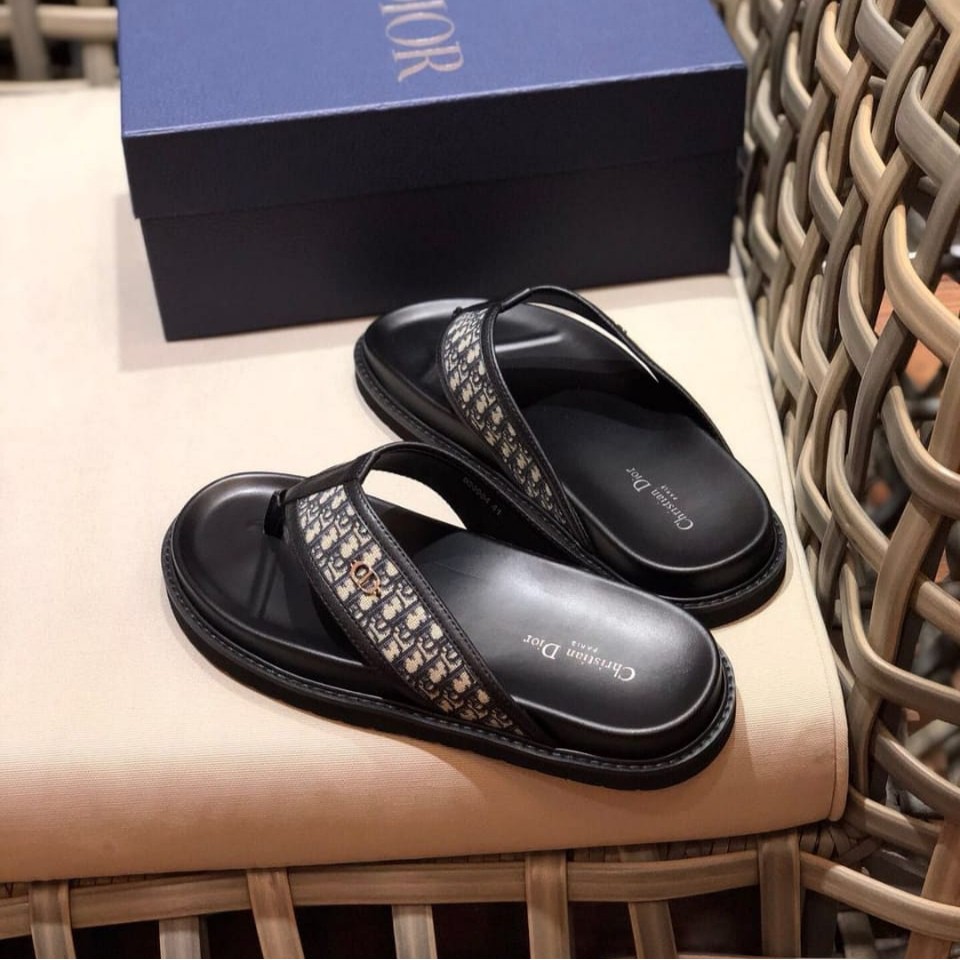 sandal jepit sendal pria sendal cowok slippers type lv d10r mirror