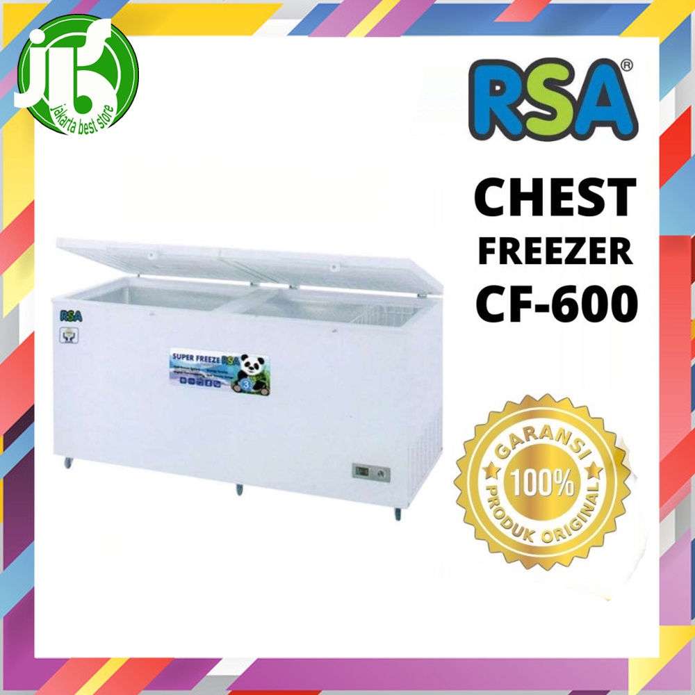 CHEST FREEZER RSA 600 LITER KULKAS DAGING CF 600 BOX PEMBEKU
