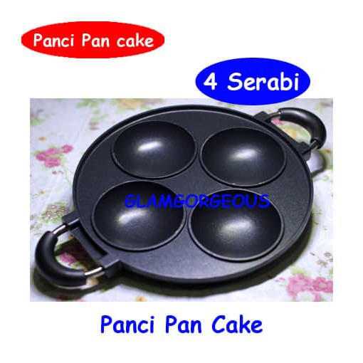 4 Lubang Panci Teflon Kue Serabi