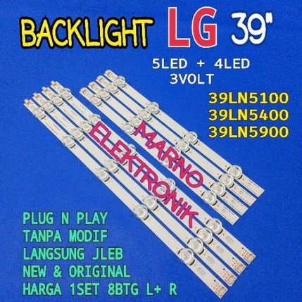 LAMPU BL BACKLIGHT LED TV LG 39 INCH 39LN5100 39LN5400 LG 39IN 39LN5900