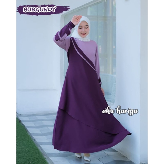 SHABIRA AKU KARISSA DRESS CANTIK ITYCREPE OOTD FASHION MUSLIM HITS STYLE BRANDED