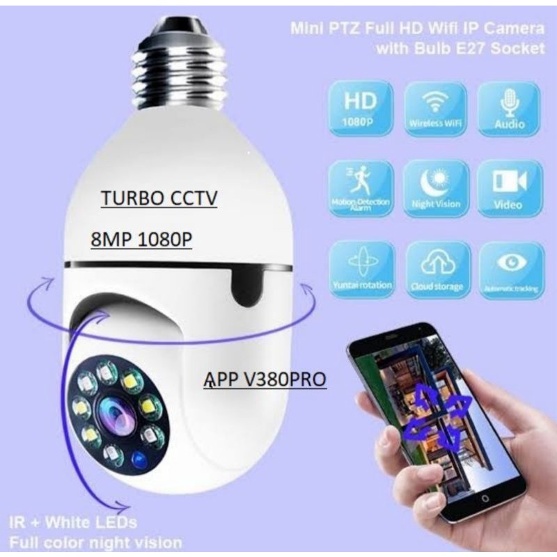 IP CAM 360 V380 Pro KAMERA CCTV BOHLAM V380 8MP PTZ SPEED DOME