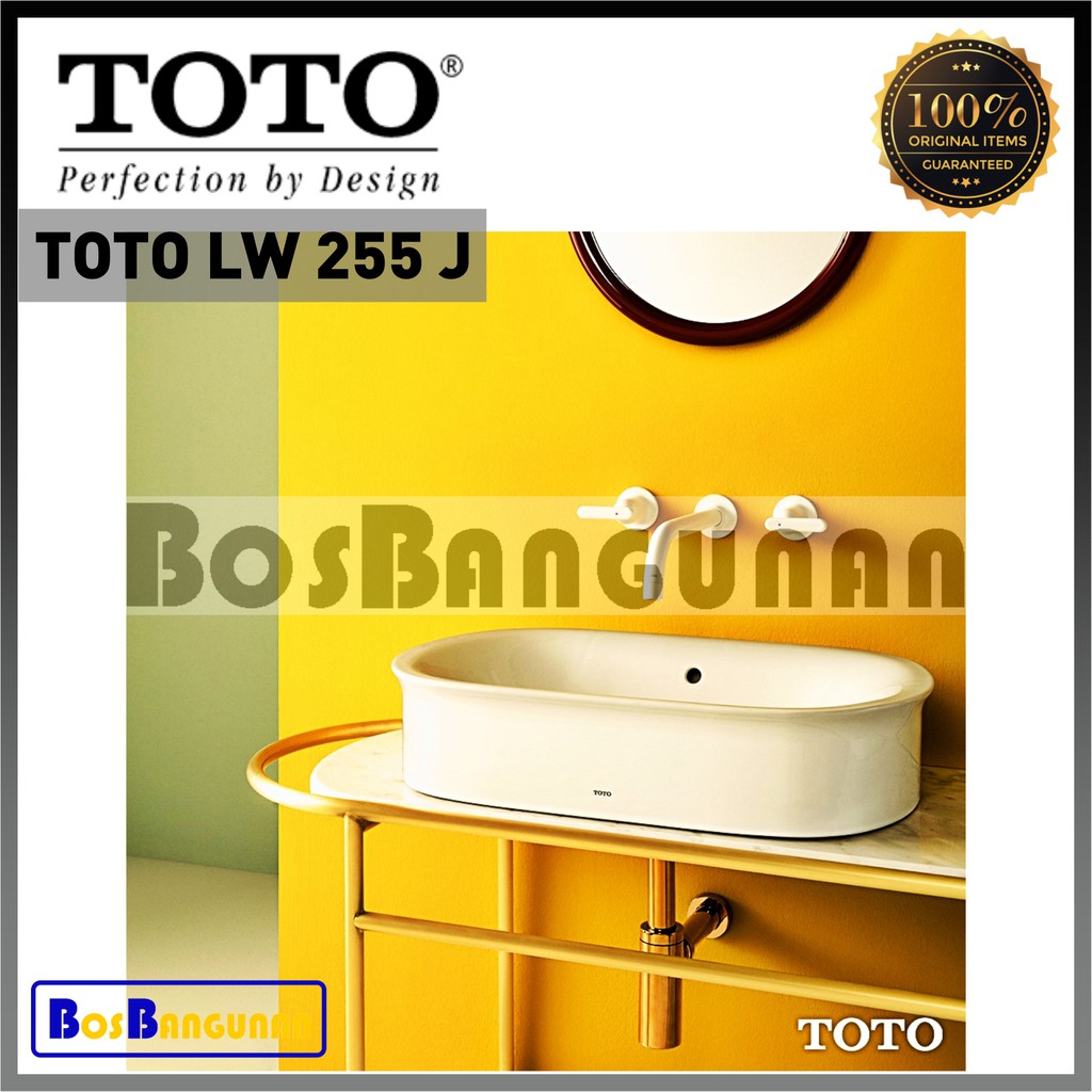 Wastafel Counter TOTO LW 255 J / Wastafel Meja TOTO LW255J | Shopee