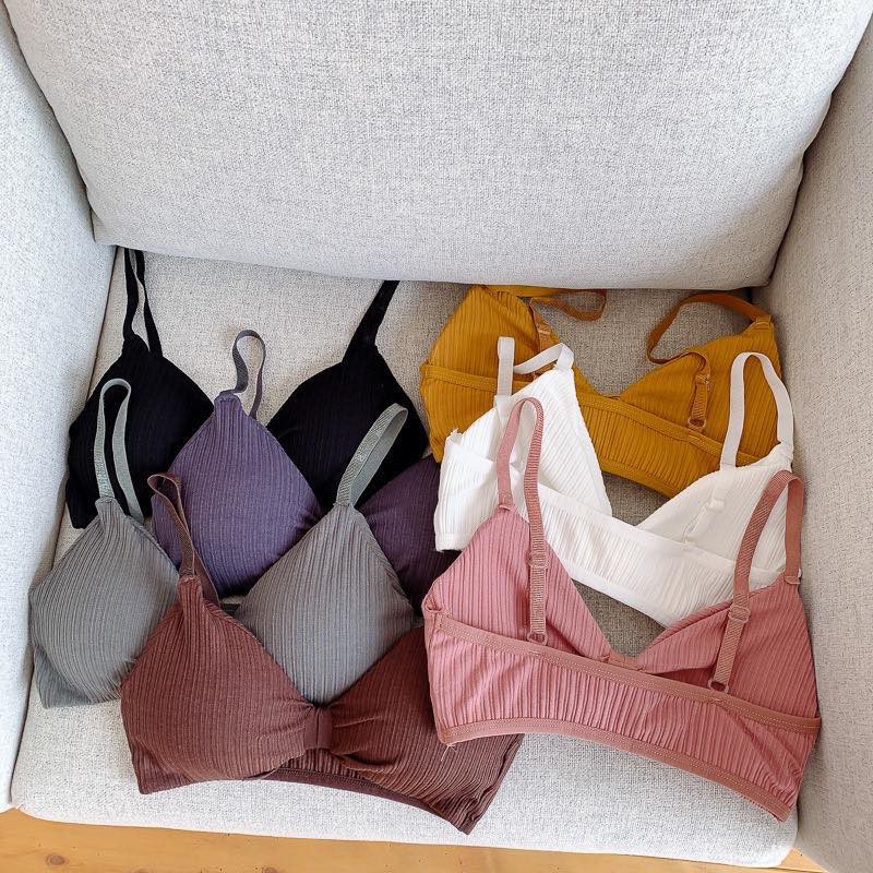 Bra Wanita dengan Model Lilit dan Kerah Deep-V Neck Bergaya Sexy untuk Olahraga / Yoga-2