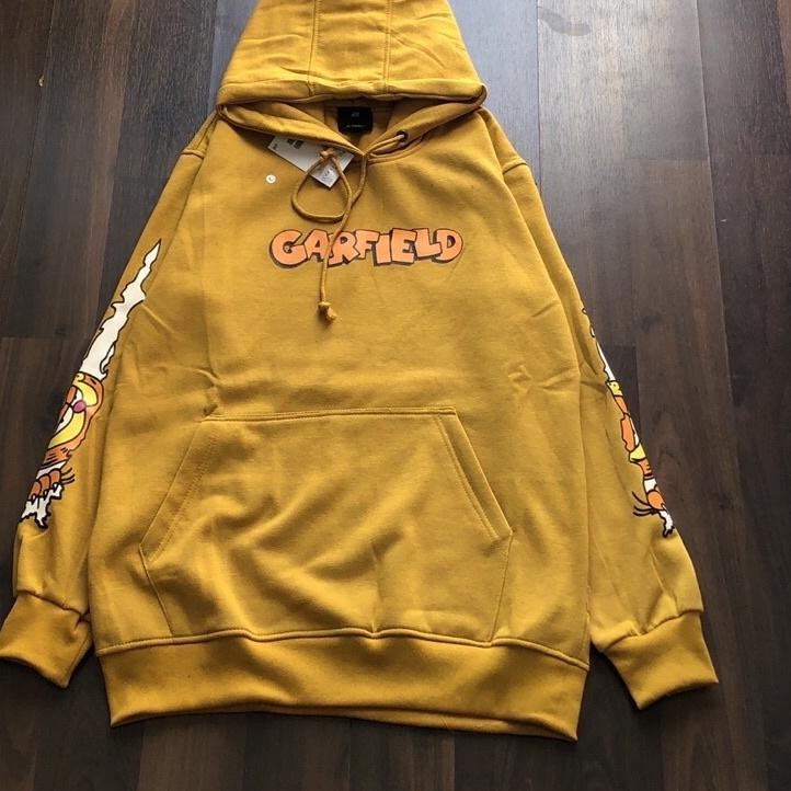 Oke Price.. orifake - Hoodie H*M GARFIELD Mustard