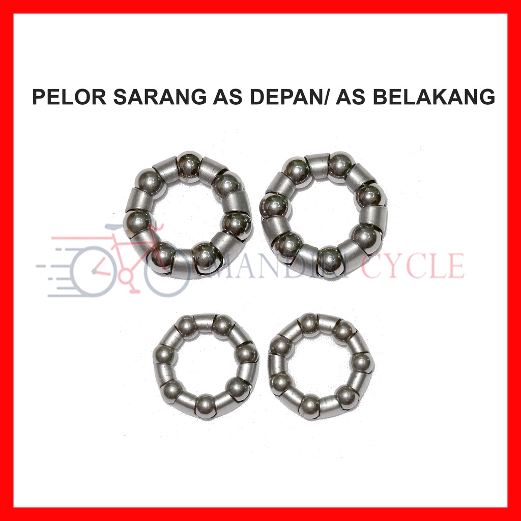 Sarang Pelor Gotri Hub As Depan Dan As Belakang Sepeda Anak 2 pcs