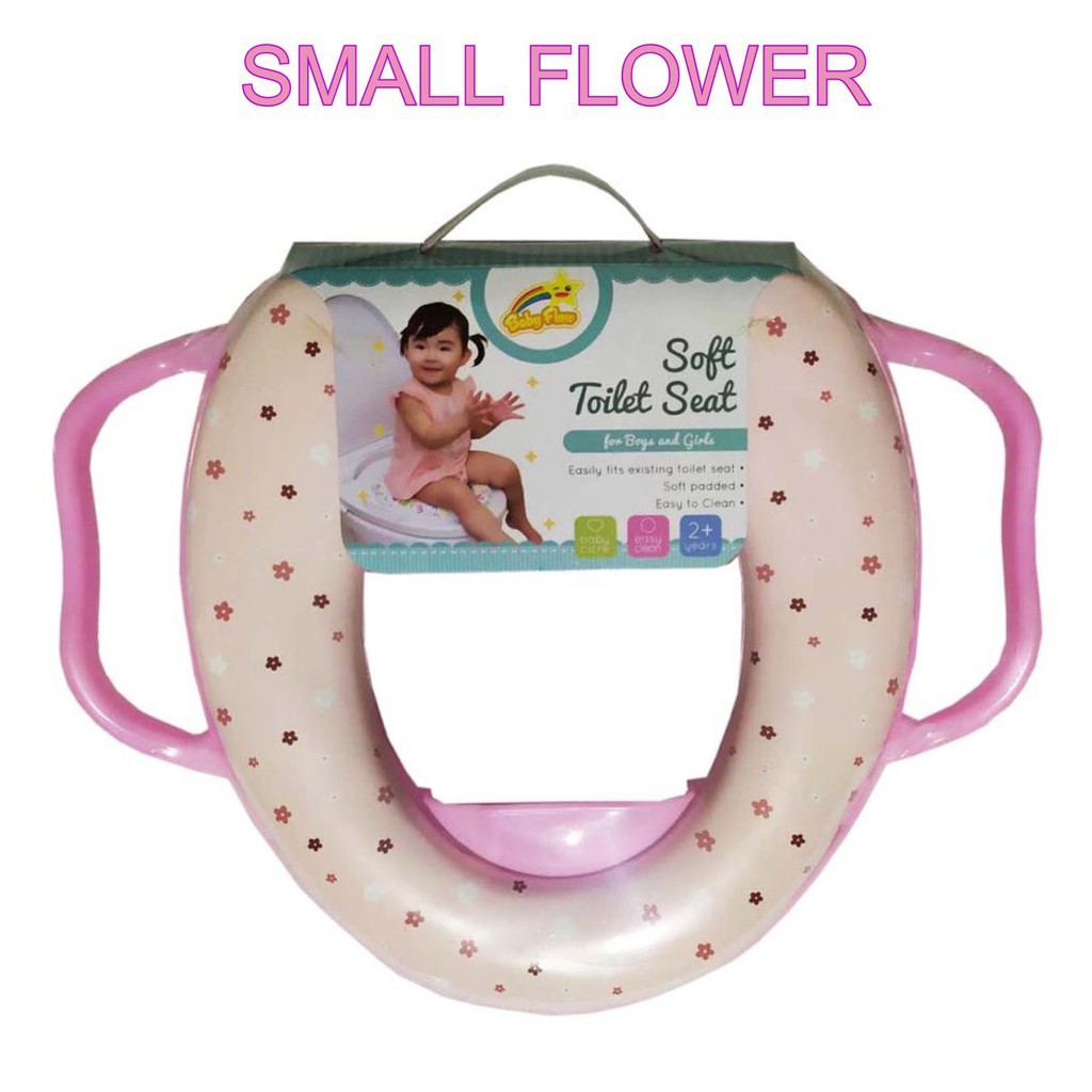 FL059 BABY FLOW SOFT POTTY TOILET SEAT RING CLOSET WITH HANDLE Alas Dudukan Portable Training Anak