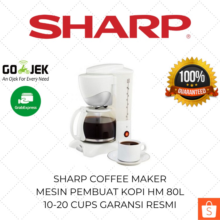 Sharp Coffee Maker HM 80L / Alat Pembuat Kopi Listrik Murah / Mesin Seduh Kopi Murah Low Watt Origin