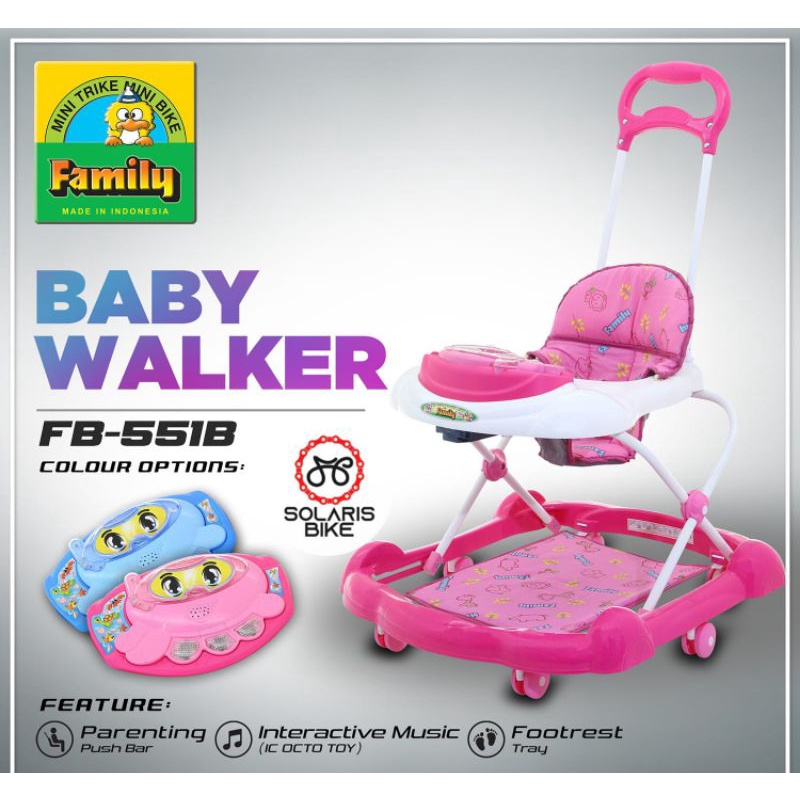 Baby Walker FB 110 FB 136L F551B FB 32366 Family Ori - Alat Bantu Berjalan Baby