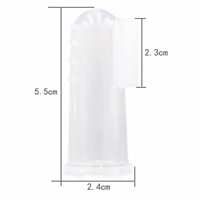 Sikat Gigi Jari Silikon Bayi dengan Kotak Penyimpanan / Finger Toothbrush Silicone