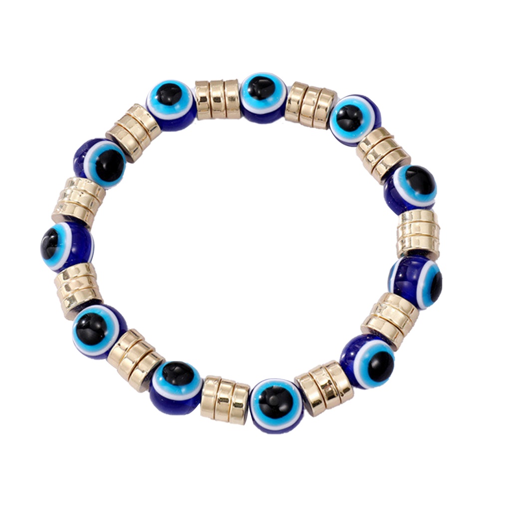 Gelang Manik-Manik Evil Eye Handmade Warna-Warni Bahan Resin Untuk Pria Dan Wanita