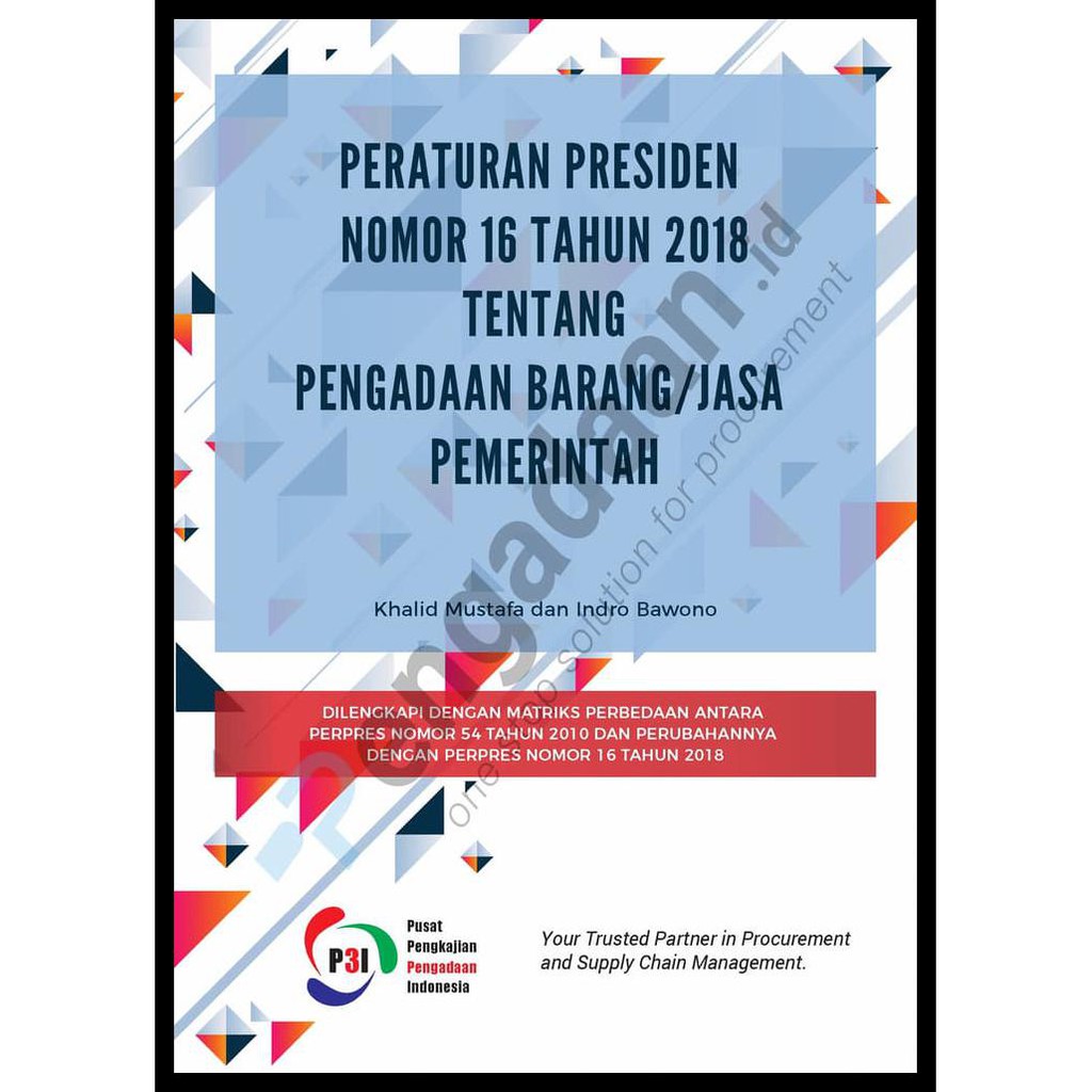 Special Buku Perpres No 16 Tahun 2018 Tentang Pengadaan Barang Jasa Pemerintah Shopee Indonesia