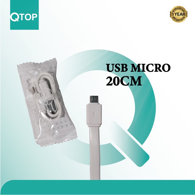 Kabel charger Qtop Candy Micro Usb / Kabel Powerbank  [GARANSI 3 BULAN]