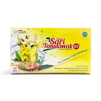 

Sari Temulawak Natural Deli85 kemasan Kotak isi 10 sachet