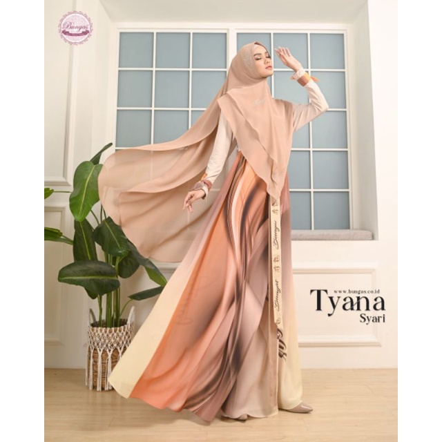 Ready..TYANA syari by Bungas Gamis Muslim Original Busui