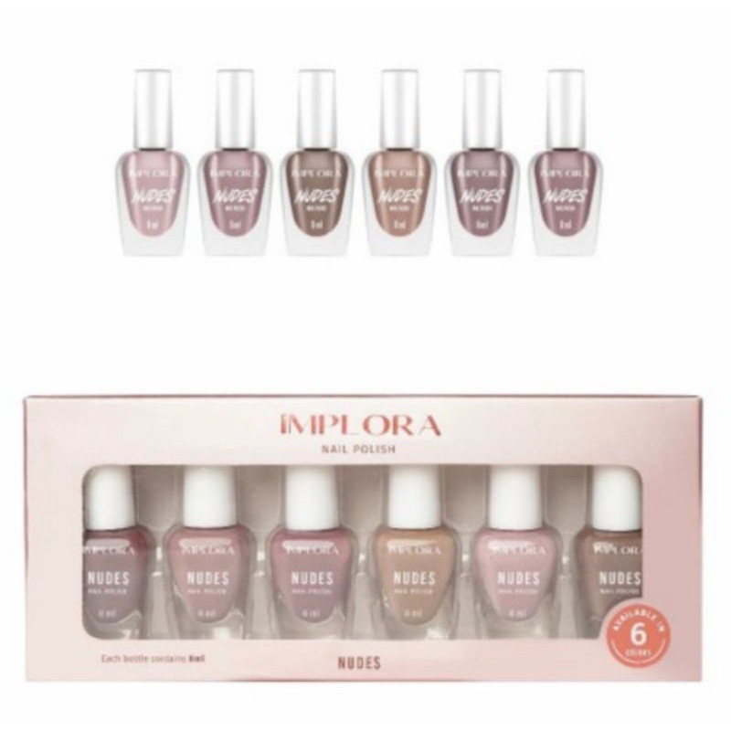 (PERBOK)KUTEK IMPLORA NUDES//IMPLORA NUDES NAIL POLISH 8ML