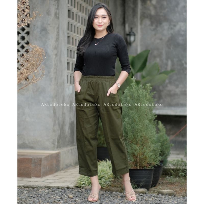 CEALANA JUMBO WANITA KEKINIAN WILLOW HAREM PANTS BAWAHAN