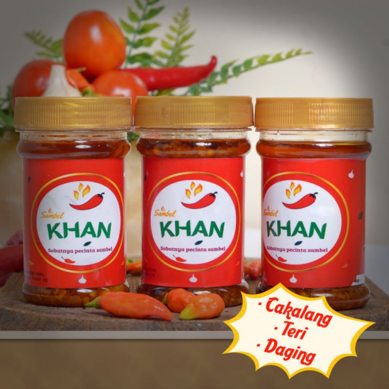 

Sambel KHAN TRIPLE Varian @130gram (isi 3)