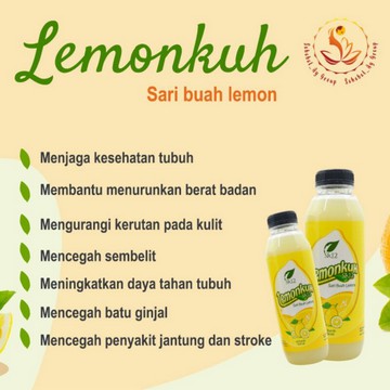 

LEMONKU SR12/KESEHATAN/SARI BUAH LEMON/VITAMIN C/IMUN TUBUH