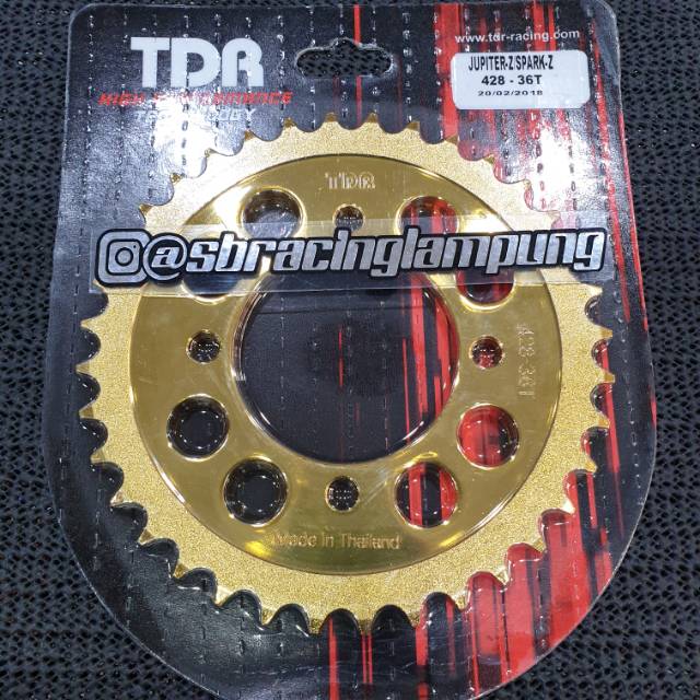 GEAR GIR 428 TDR GOLD YAMAHA 35 36 RX KING JUPITER Z JUPITER MX F1ZR