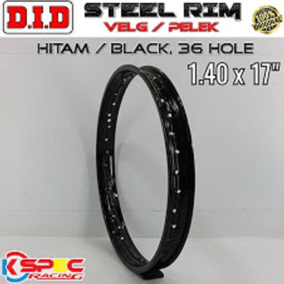 Terlaris Velg Steel/Besi Did 17" X 140 Black/Hitam (Original). 1 (Satu) Pcs.