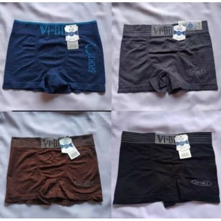  Celana  Dalam  Pria Boxer Vi BB ViBB Seamless Rajut  3 Pcs 