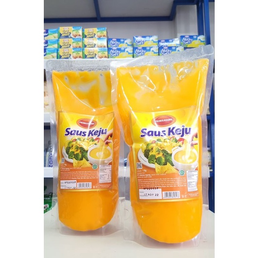 

Prima Saus Keju 1Kg / Cheese Sauce / Toping Keju Gurih Prima