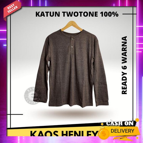 Kaos Pria Lengan Panjang Tshirt Polos Keren Murah Cowok Top Brand Laki-Laki Distro Casual Baju Trend