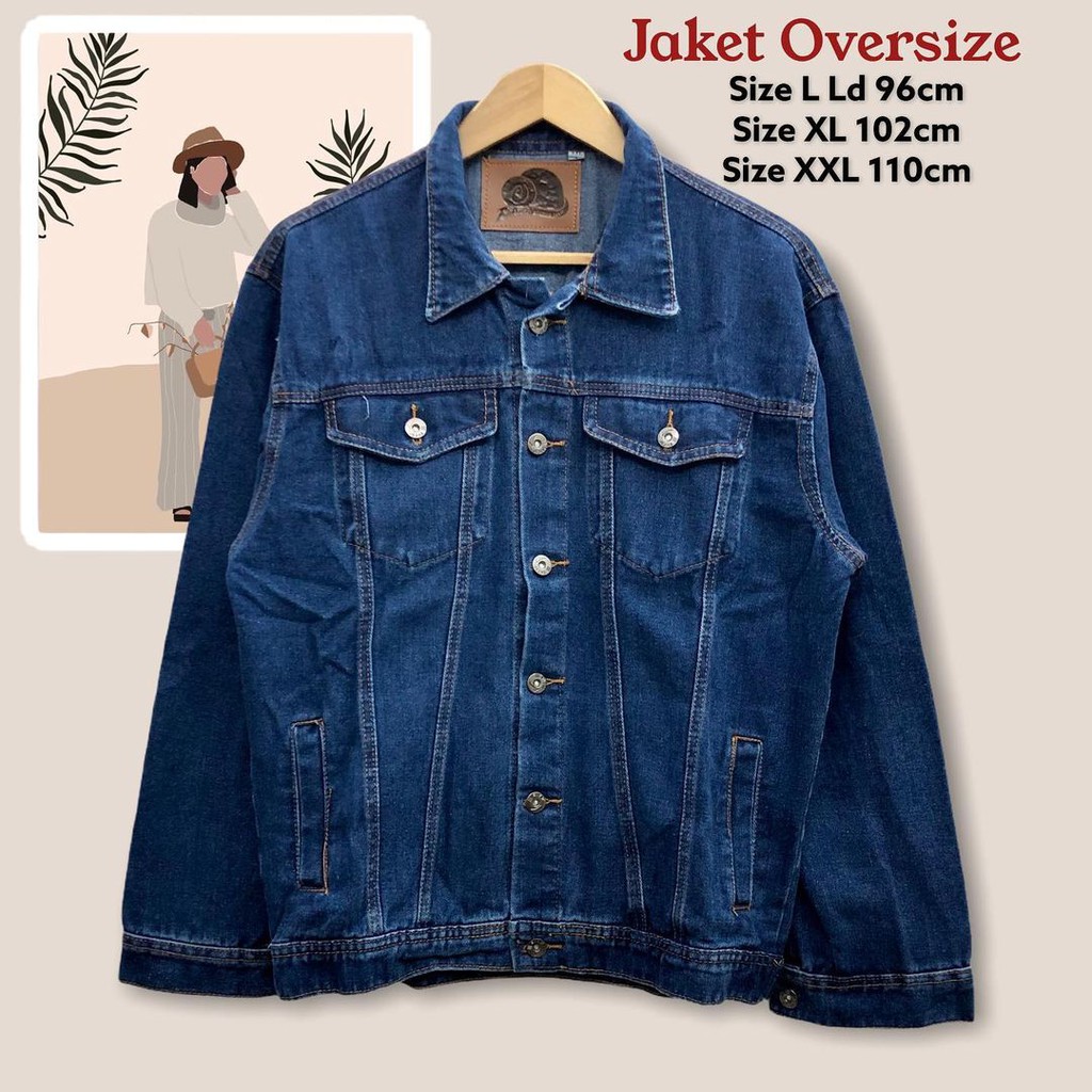 Oversize Denim Jeans - jaket jeans premium