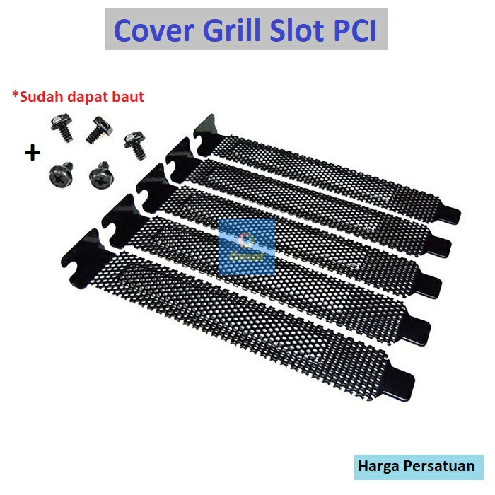 Bracket Slot Cover Grill PCI Casing Case Komputer PC