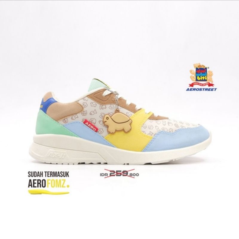 Sepatu Limited Edition Aerostreet 42 Tini Wini Biti Natural Coklat Mint - Sepatu Sneakers TERMURAH