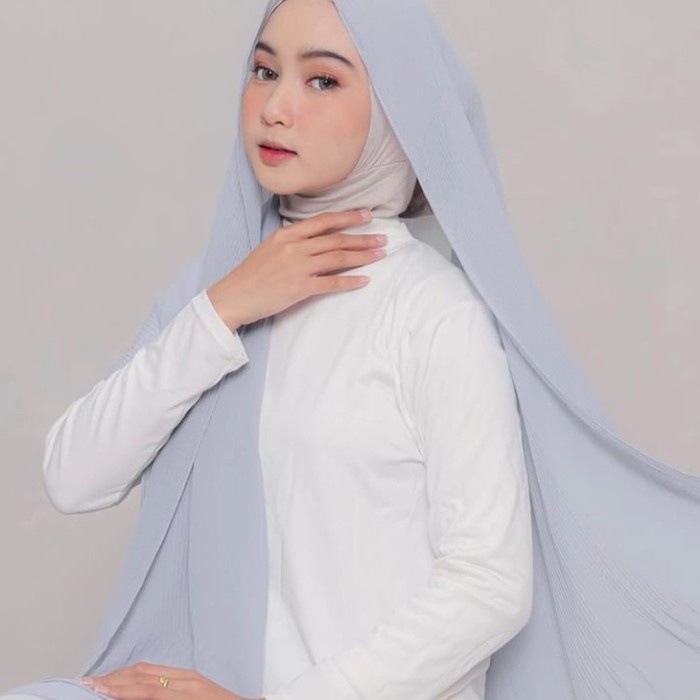 PASHMINA- PASHMINA FULL PLISKET TIDAK ADA GARIS TENGAH HANYA DISINI YG JUAL - HITAM -PASHMINA.