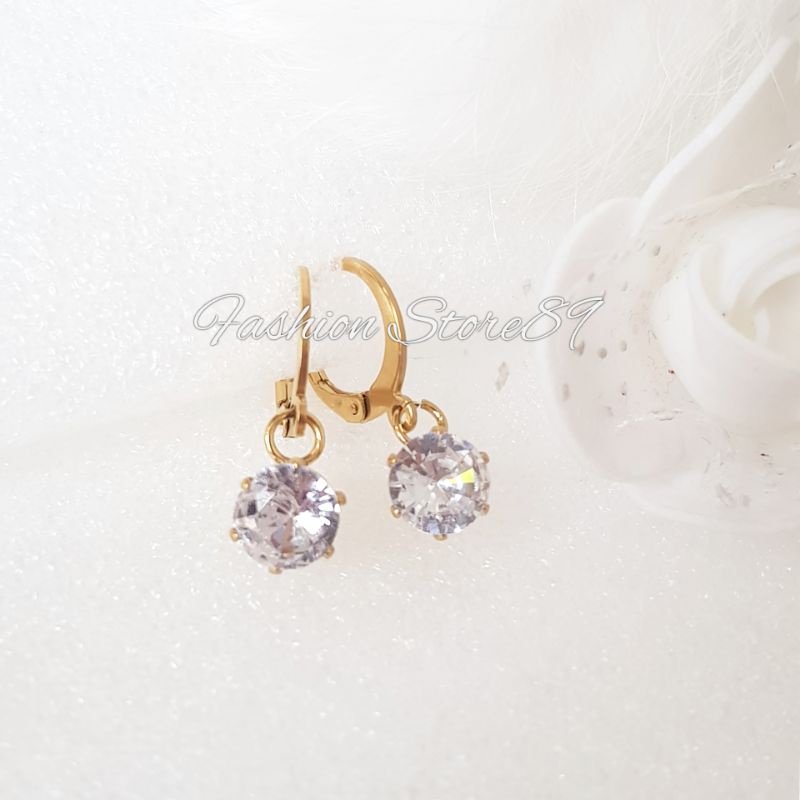 Titanium Anting Desy Impor Antikarat Silver Gold Anting Jurai Permata Desy Titanium Anting Dewasa