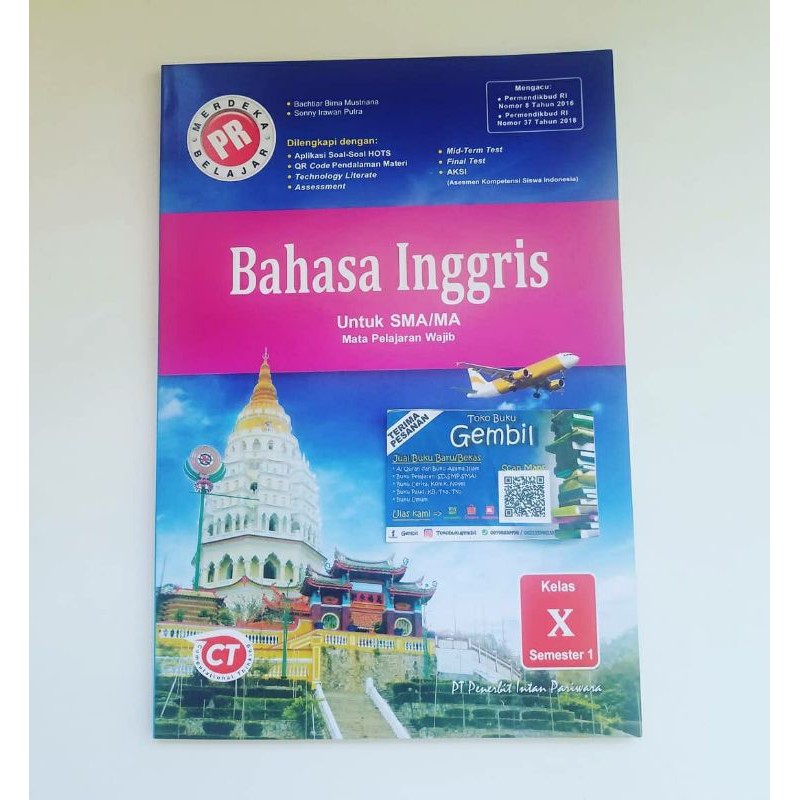 Buku PR / LKS Bahasa Inggris Kelas X Wajib Semester 1
