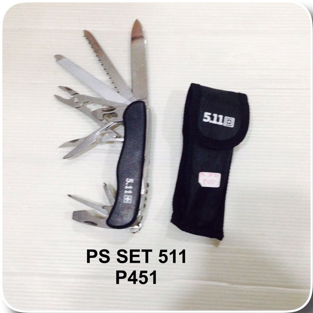 Super Murah! PISAU SET 11 IN 1 MULTITOOLS 511 ALAT MULFIFUNGSI SERBA GUNA KNIFE