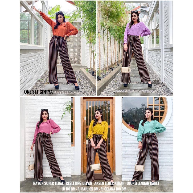 Setelan Wanita Kekinian Fashion Muslim One Set Rayon Premium Terbaru