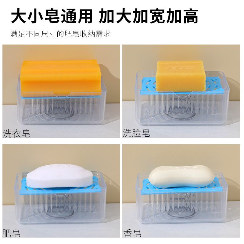 (BOW) Tempat Sabun Batang 2in1 Dengan Sikat Roll Pembersih Pakaian Dan Piring Portable