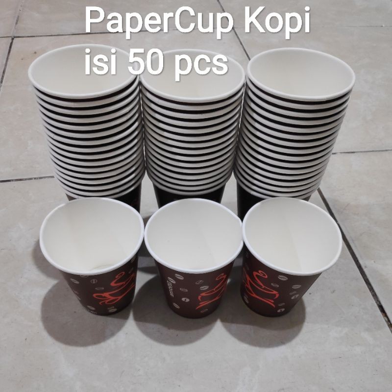 Papercup/paper cup Uk 8 oz, gelas kertas, gelas kopi, Cup kertas