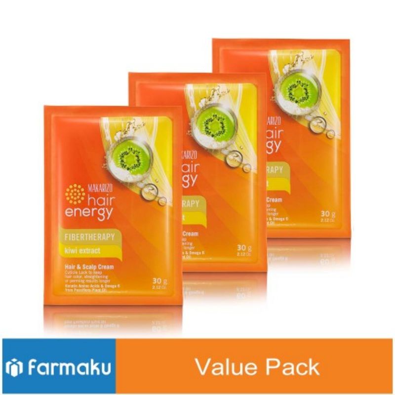 Makarizo Hair energy creambath sachet 15 30 60 ml