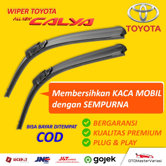 Wiper Kaca Mobil Calya Frameless / Wiper frameless Toyota Calya