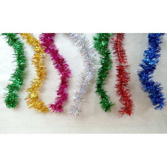 Slinger / garland / rumbai natal 1 warna (panjang 2m)