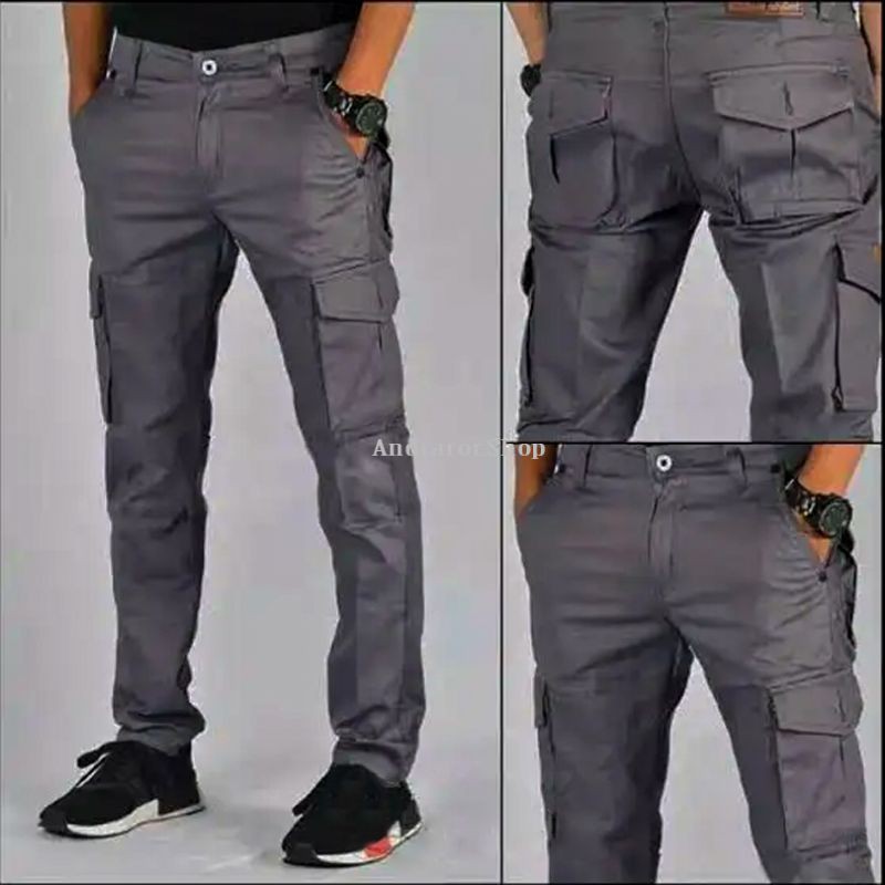 Celana Cargo Panjang Ootd Tactical Pria Cowok